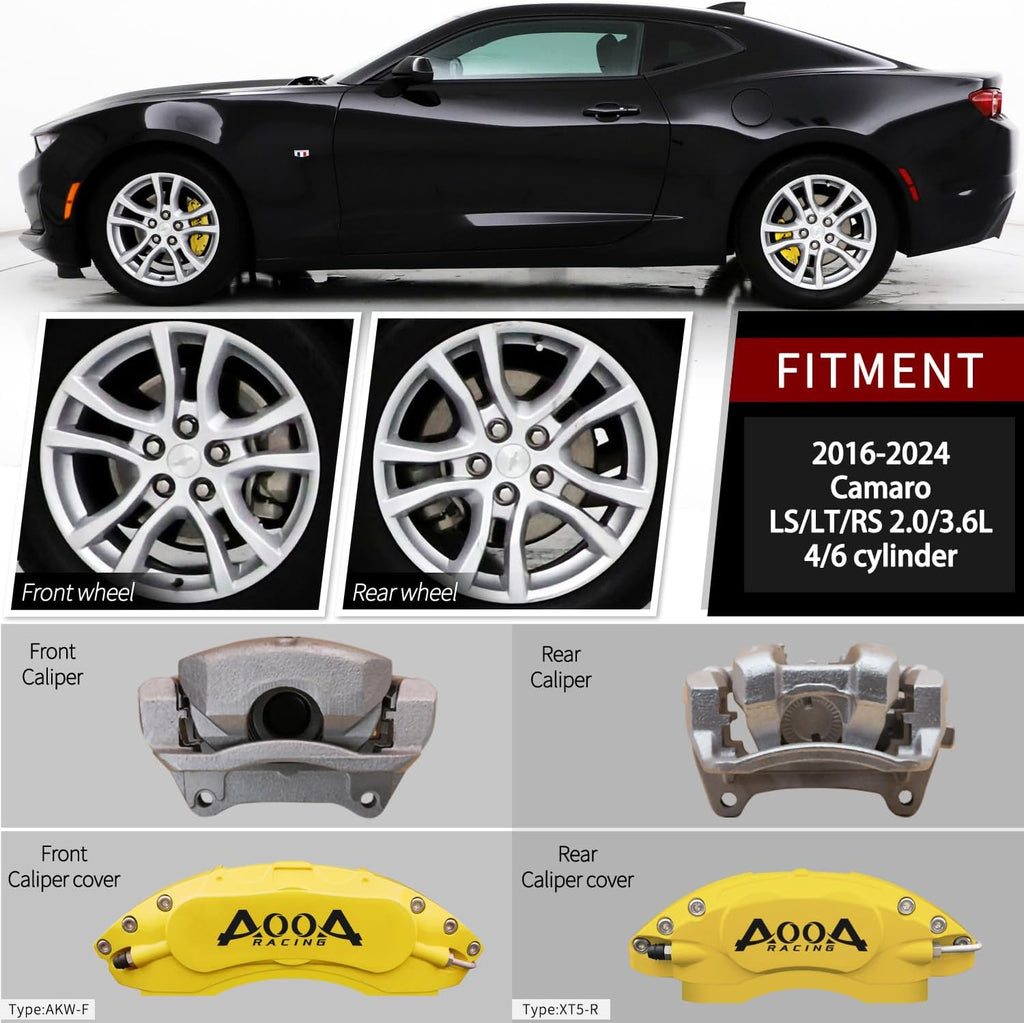 Automobile aluminum alloy caliper cover special car special buckle screw fixed caliper cover (4PCS) - VelosoleAutomobile aluminum alloy caliper cover special car special buckle screw fixed caliper cover (4PCS)car - accessories