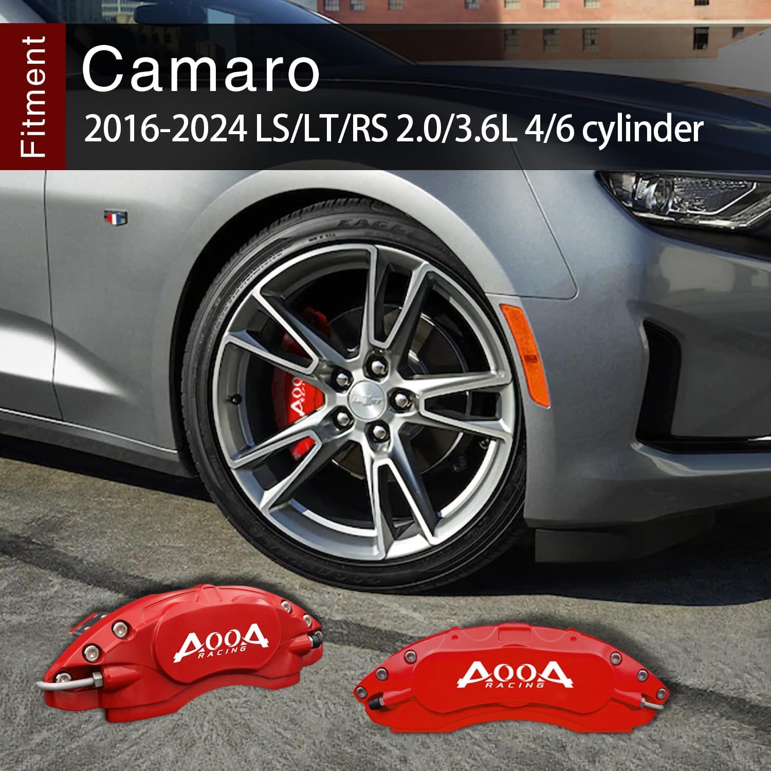 Automobile aluminum alloy caliper cover special car special buckle screw fixed caliper cover (4PCS) - VelosoleAutomobile aluminum alloy caliper cover special car special buckle screw fixed caliper cover (4PCS)car - accessories