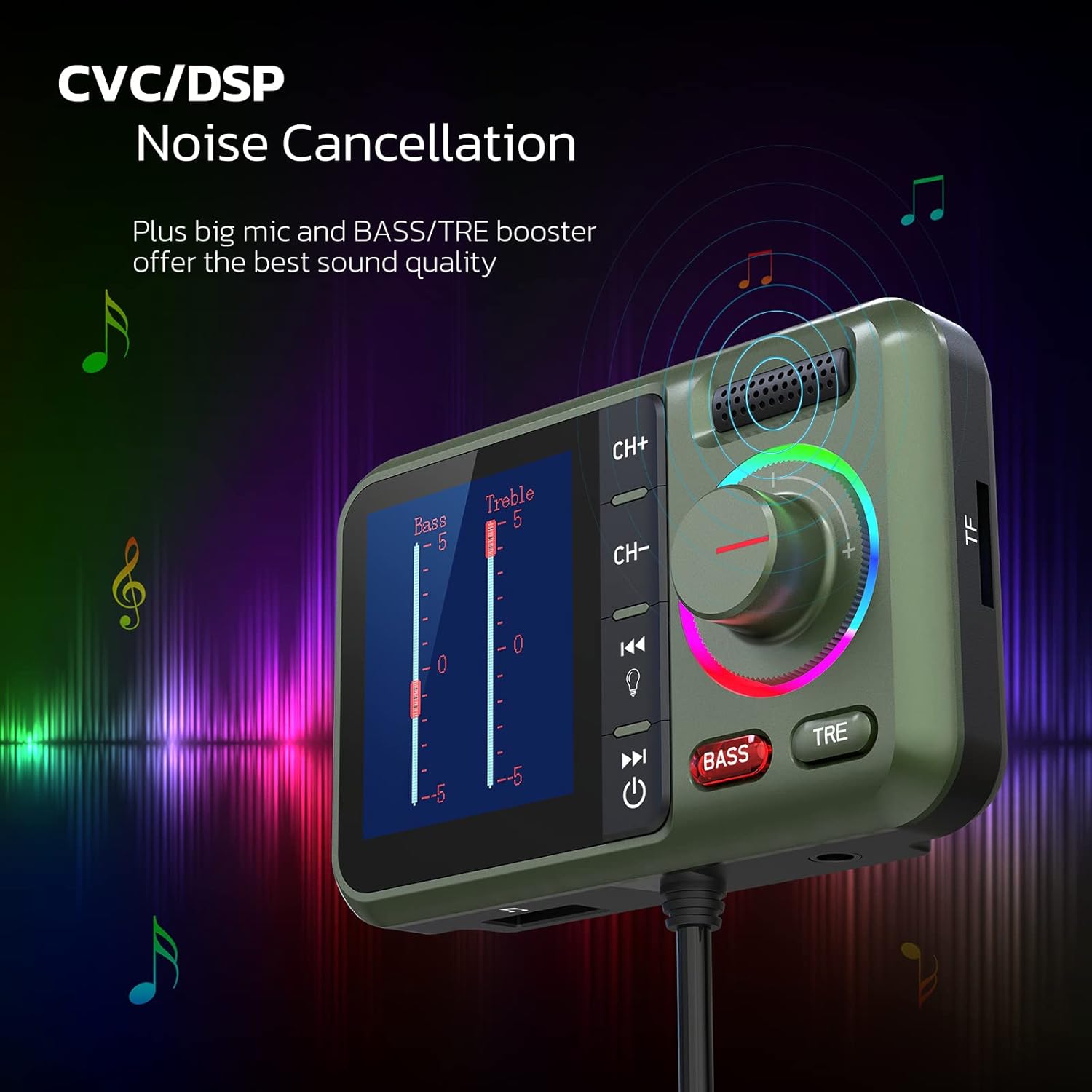 Bluetooth FM Transmitter for Car, Wireless Car Bluetooth V5.0 Adapter - VelosoleBluetooth FM Transmitter for Car, Wireless Car Bluetooth V5.0 Adaptercar - accessories