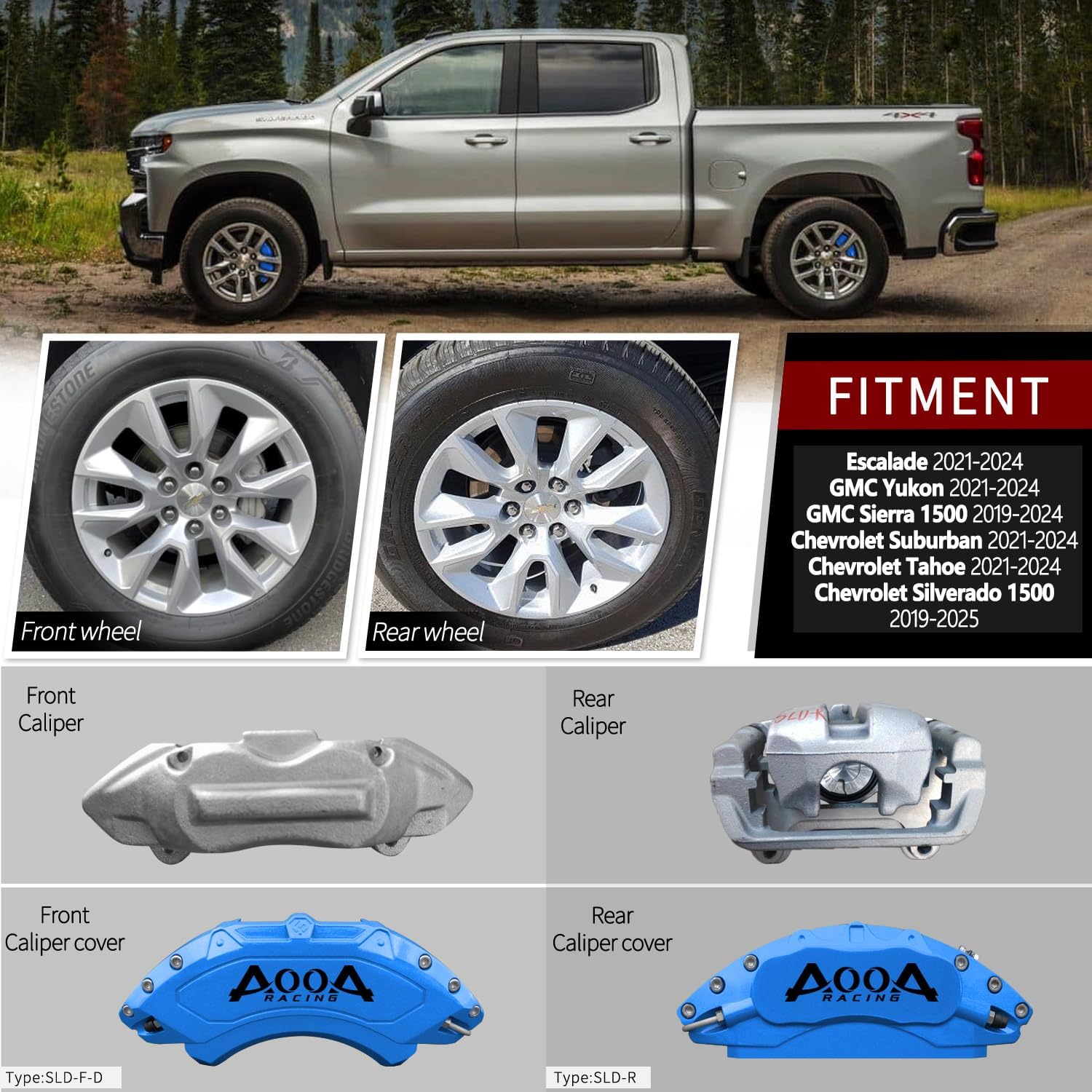 Car aluminum alloy special car special buckle screw fixed caliper cover (4PCS luxury upgrade version) - VelosoleCar aluminum alloy special car special buckle screw fixed caliper cover (4PCS luxury upgrade version)car - accessories
