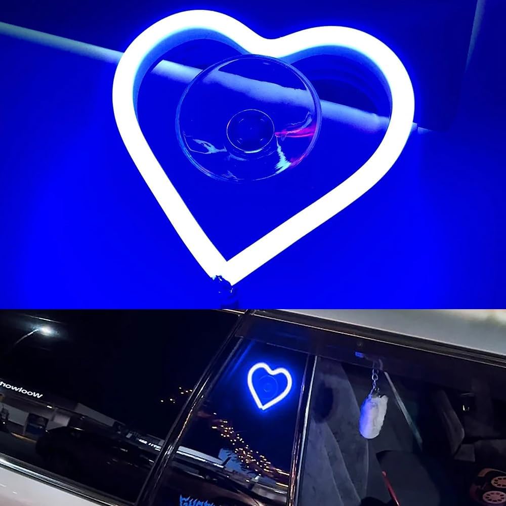 Car LED ambient light, triangular window light (blue heart pattern) - VelosoleCar LED ambient light, triangular window light (blue heart pattern)car - accessories