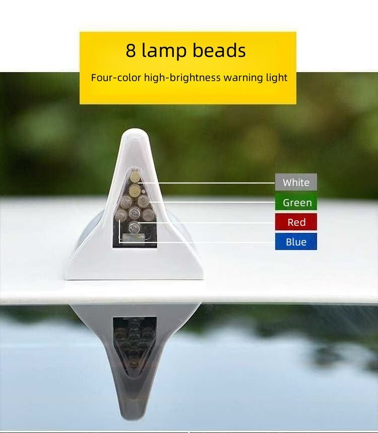 Car shark fin decorative lights Car antenna modification lights - VelosoleCar shark fin decorative lights Car antenna modification lightscar - accessories