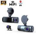 New Three - Record Three - Screen Display 4K Ultra - Clear 3.16 - Inch High - Definition Screen Wifi Connected To Gps Driving Recorder - VelosoleNew Three - Record Three - Screen Display 4K Ultra - Clear 3.16 - Inch High - Definition Screen Wifi Connected To Gps Driving Recordercar - accessories