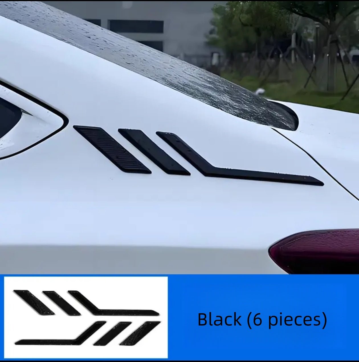 Rear window stickers, lace decoration, modified side wing side logo, sports body decoration stickers - VelosoleRear window stickers, lace decoration, modified side wing side logo, sports body decoration stickerscar - accessories