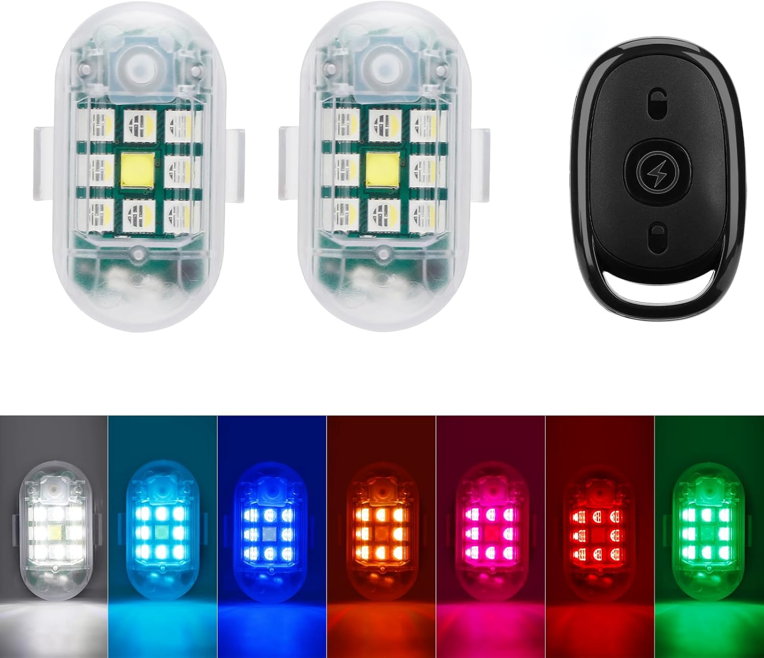 Wireless Remote Control Anti - Collision LED Strobe Light Kit - VelosoleWireless Remote Control Anti - Collision LED Strobe Light Kitcar - accessories